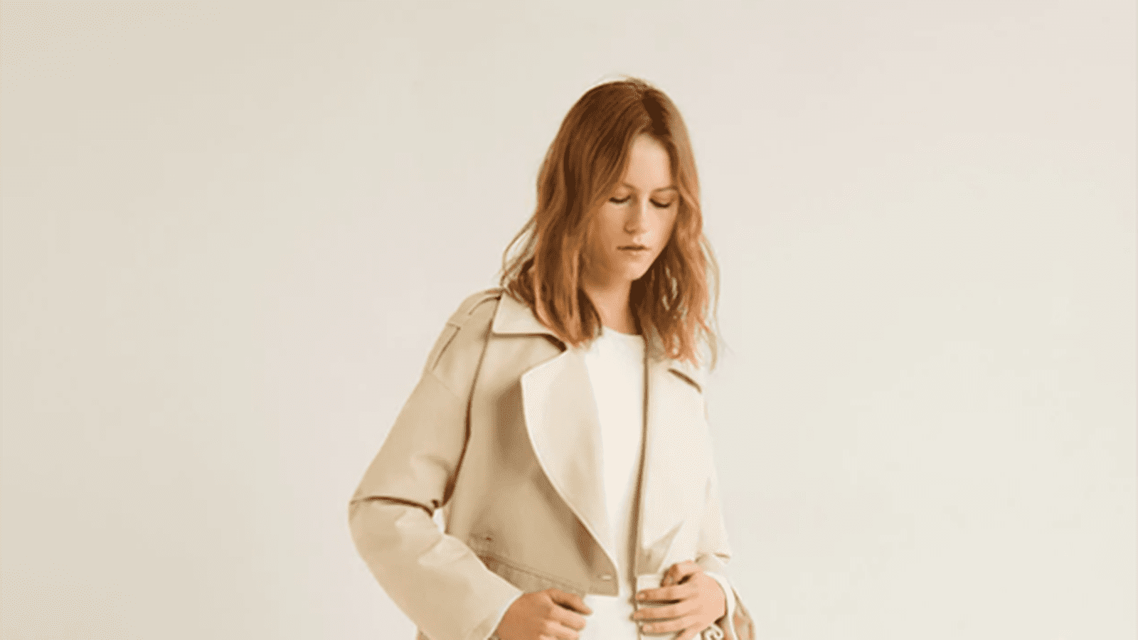 Trench classique beige 