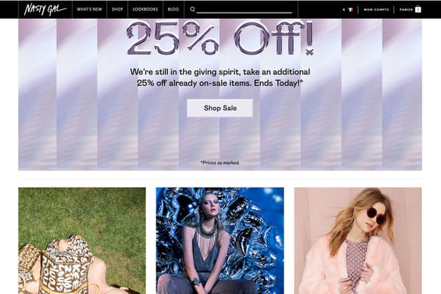Le e-shop de Nasty Gal