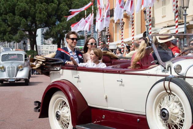 Pierre Casiraghi et Beatrice Borromeo roulent en voiture de collection &agrave; Monaco