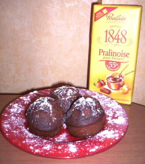 Muffins châtaigne - praliné