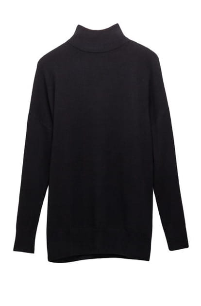 Pull noir en cachemire