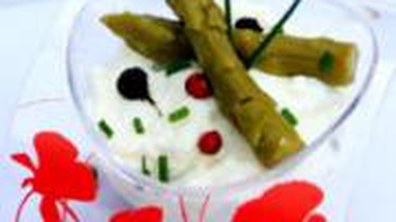 Verrines chèvre et asperges