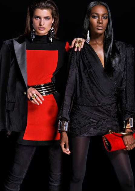 H&M X Balmain, entre rouge et noir