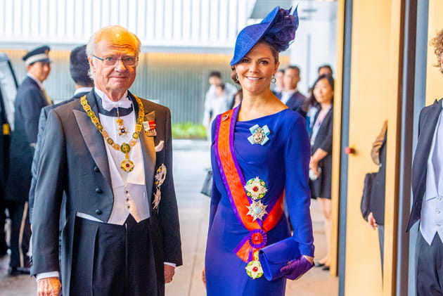Le roi Carl Gustaf XI et la princesse Victoria de Su&egrave;de