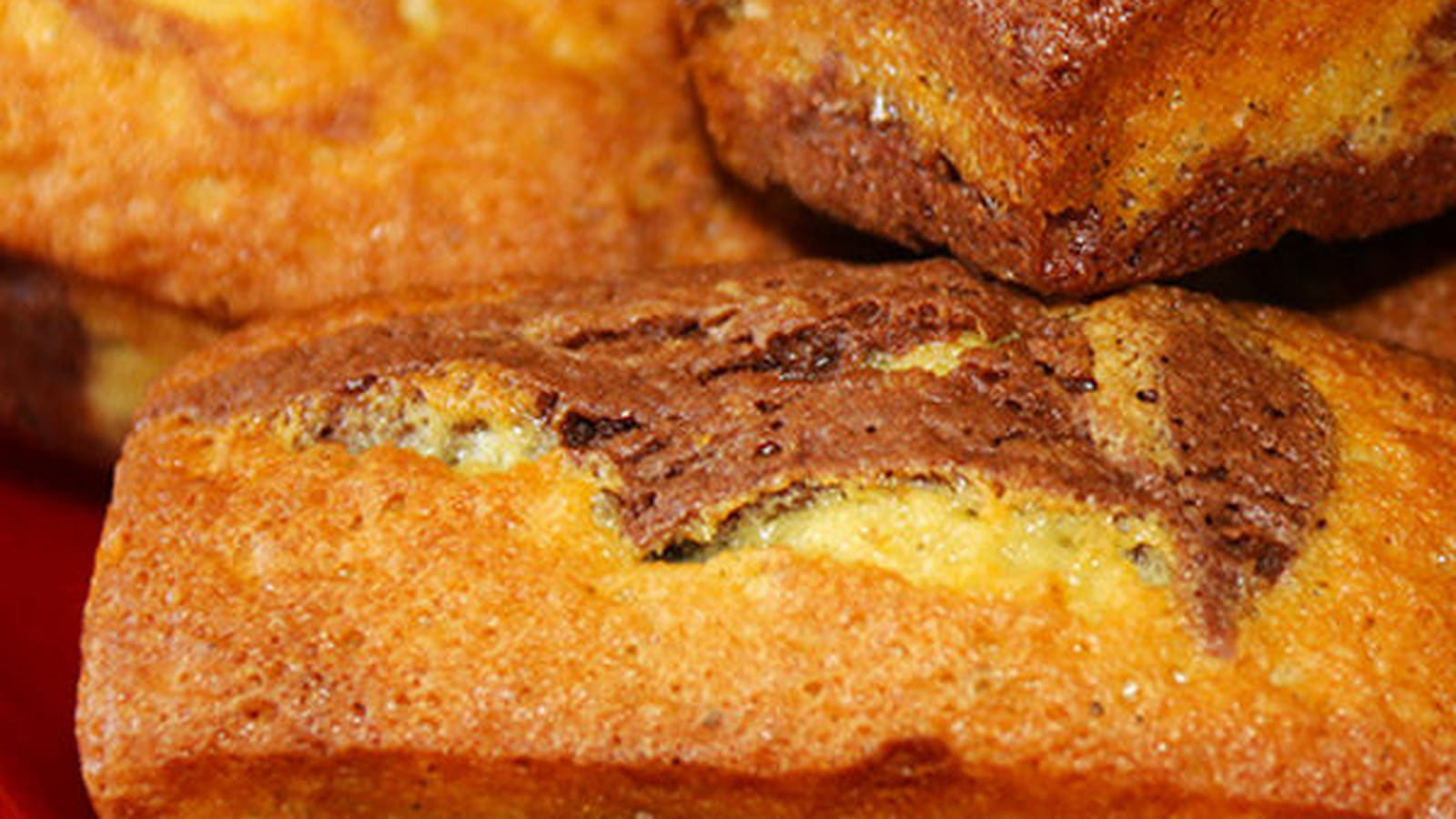 Mini marbrés au chocolat comme des savanes