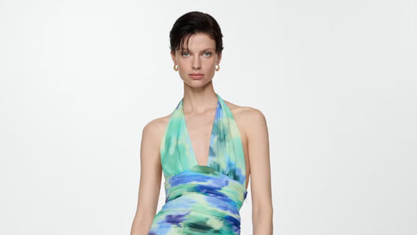 Robe drapée Mango 