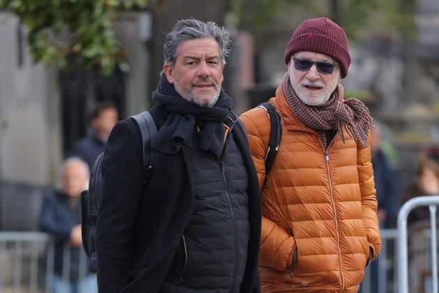 Titoff et Olivier Bellamy aux obs&egrave;ques d'Isabelle Mergault