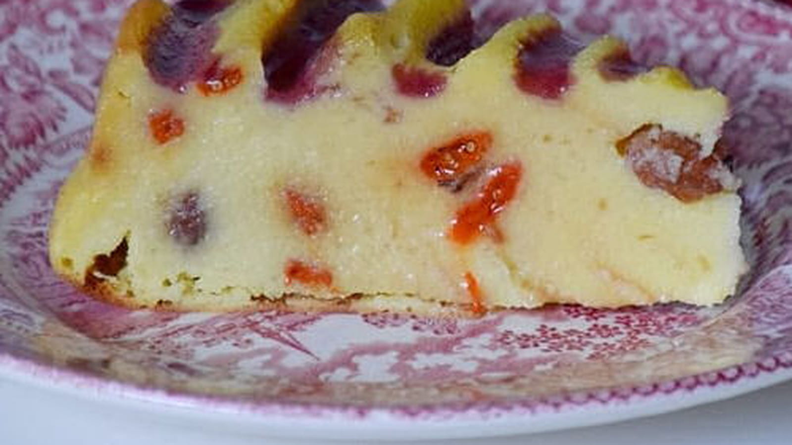 Flan pâtissier à la courgette aux baies de goji