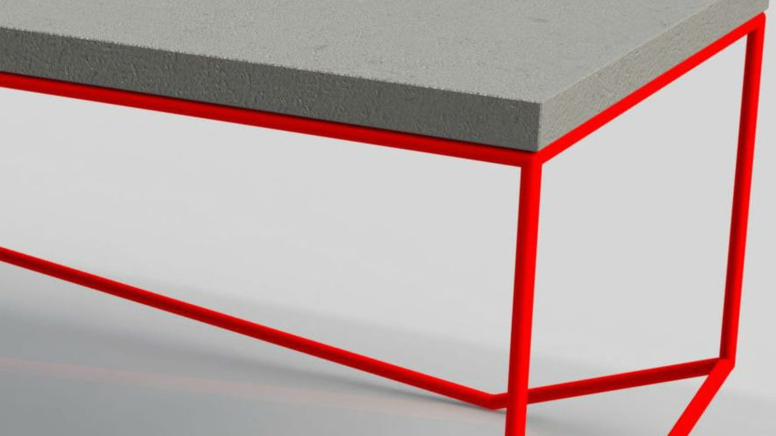 Table basse en béton