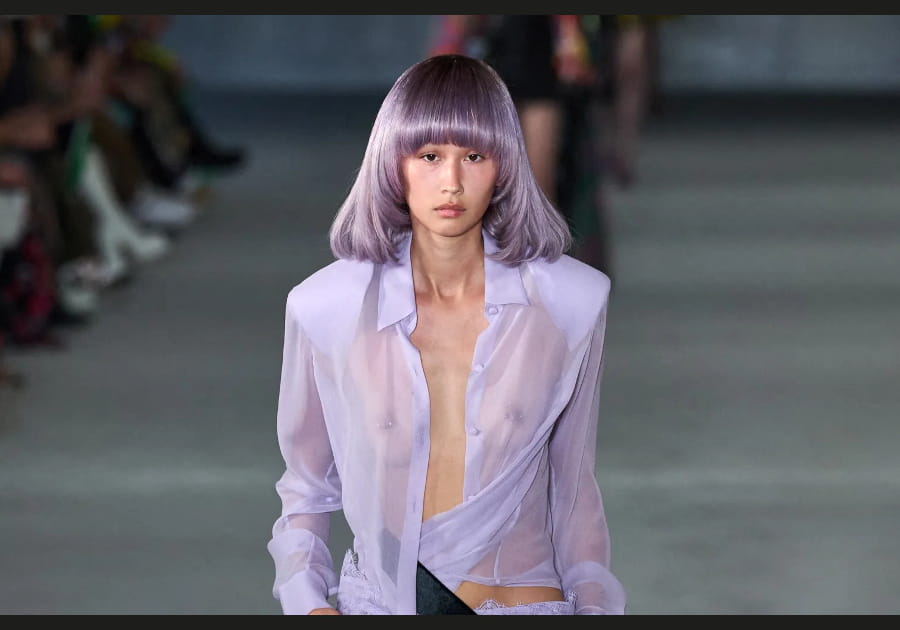 Les cheveux pastels de Prabal Gurung