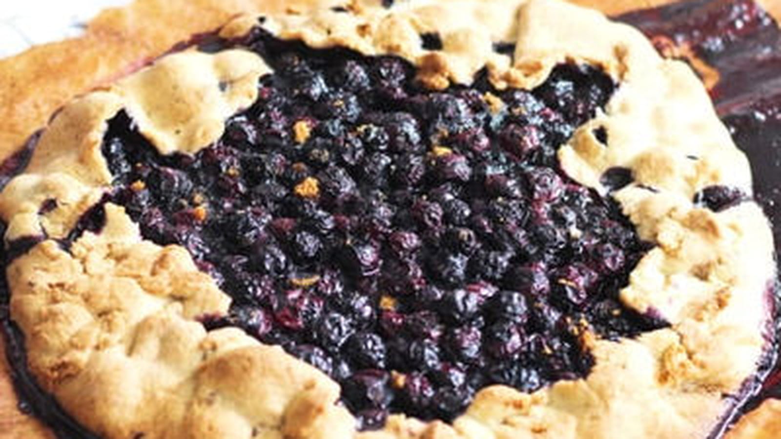 Tarte aux myrtilles et spéculoos