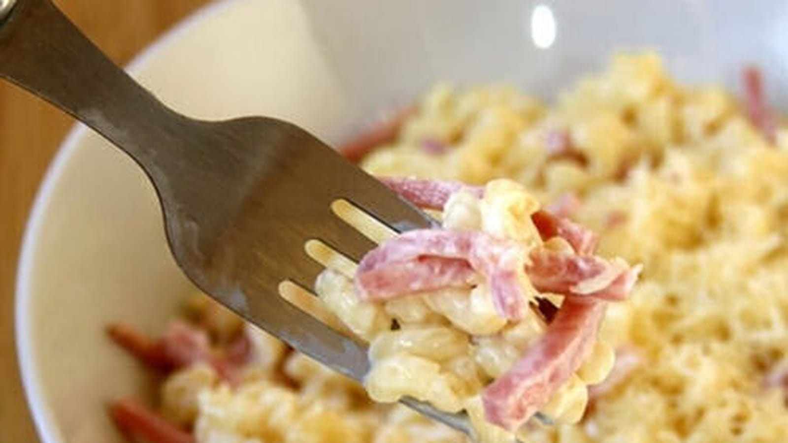 Coquillettes à la Vache qui Rit et jambon