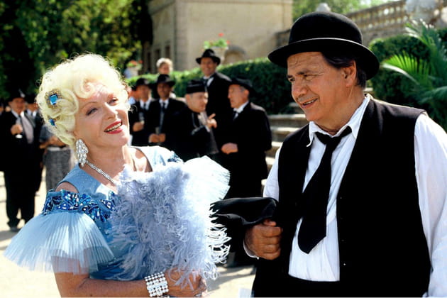 Avec Michel Galabru sur le tournage de "Polly West est de retour"