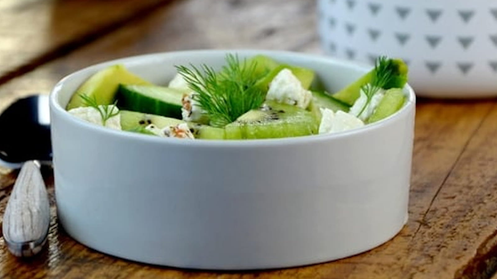 Salade toute verte au kiwi de l’Adour