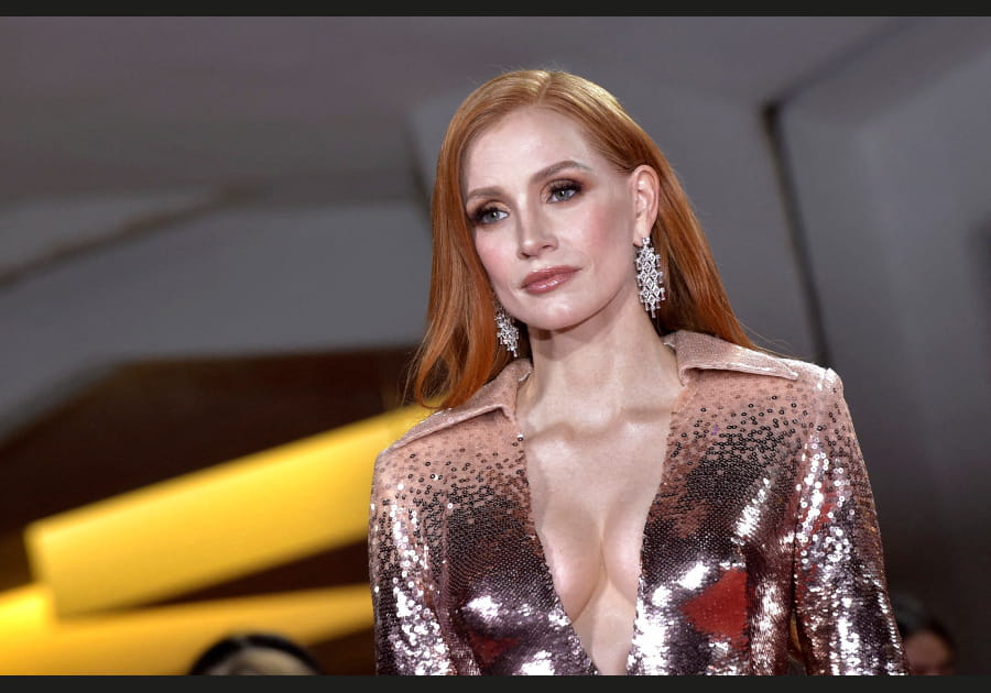 Jessica Chastain, sublimissime avec sa bouche glossy