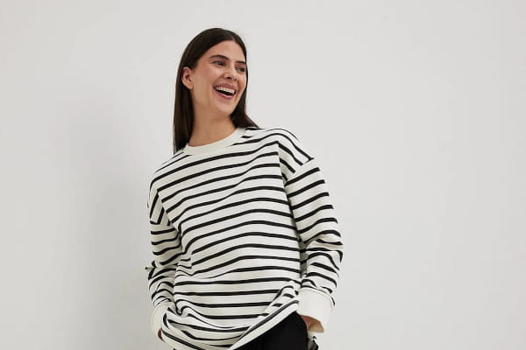 s'questo Sweat-shirt pour femme squesto à rayures fines