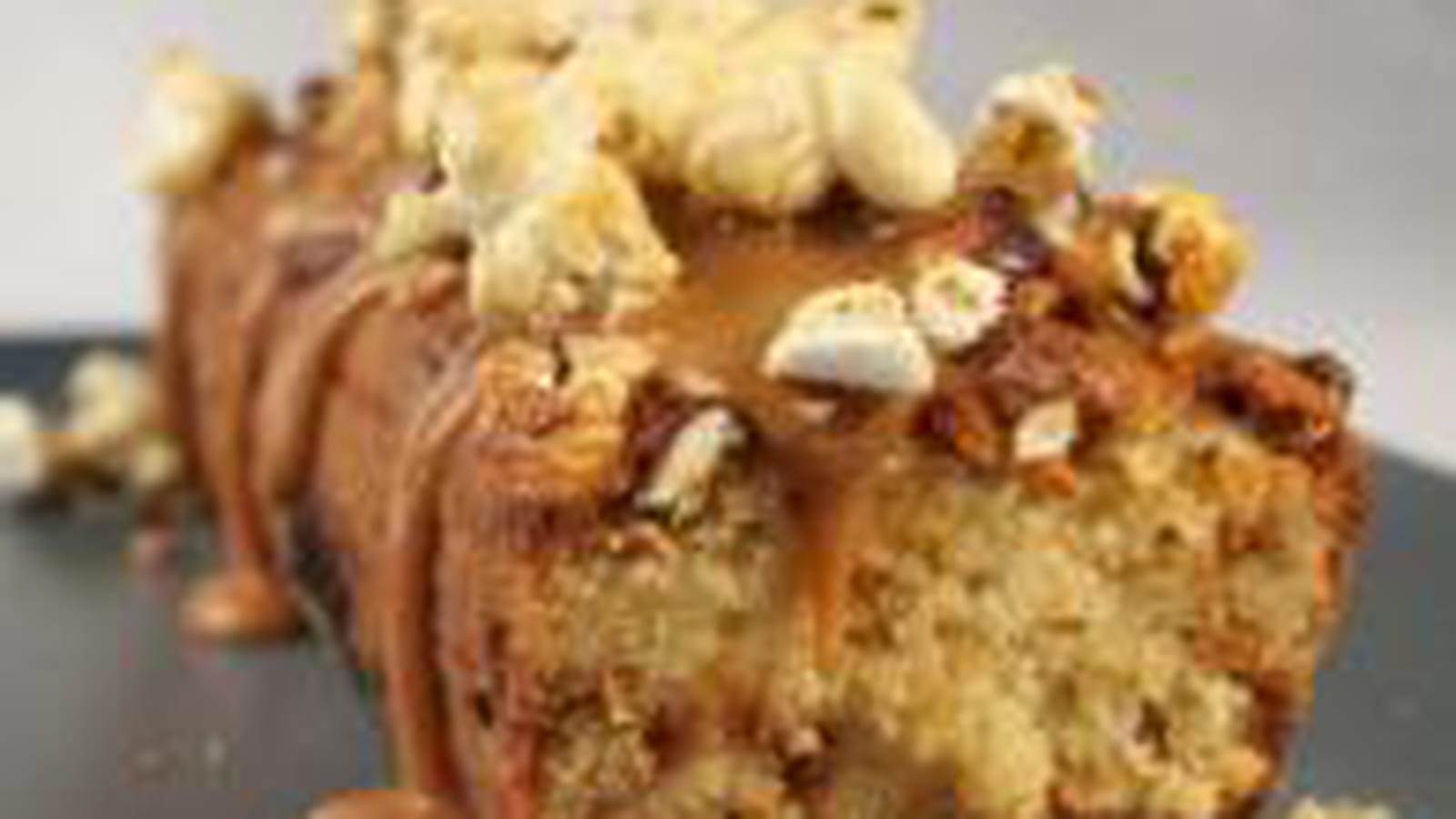 Cake au pop corn et caramel