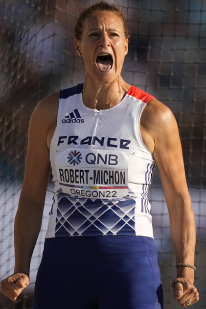 La lanceuse Mélina Robert-Michon à Eugene en 2022