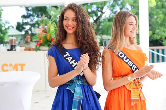 Miss Tahiti et Miss Roussillon en conférence de presse en Martinique