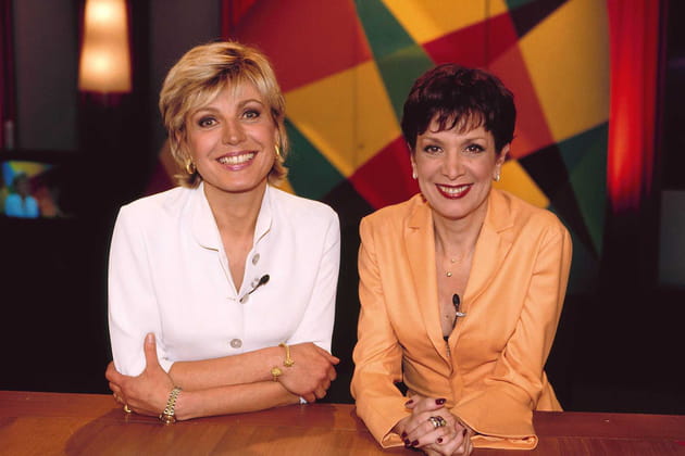 Evelyne Dhéliat et Catherine Laborde en 2000