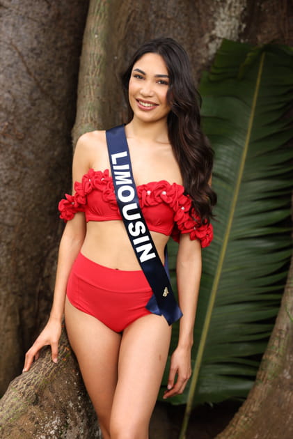 Miss France 2025 : Emma Grégoire, Miss Limousin 2024 pose en maillot de bain