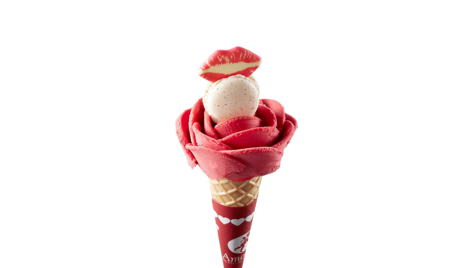 La rose glacée d'Amorino