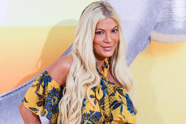 Tori Spelling à l'avant-première du film Les Minions 2 en 2022
