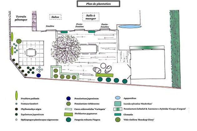 Plan des plantations