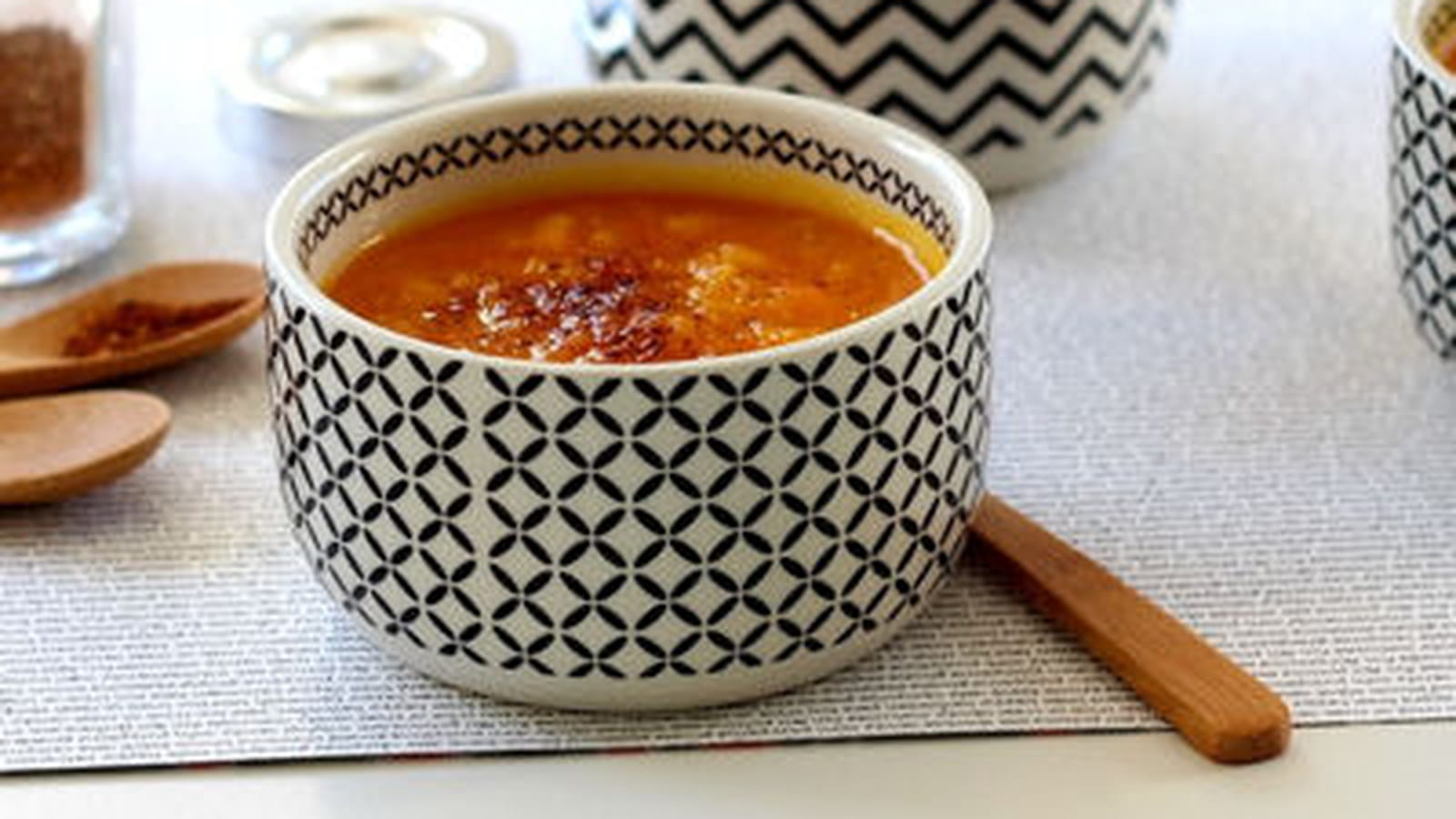 Soupe potimarron panais et épices Cajun