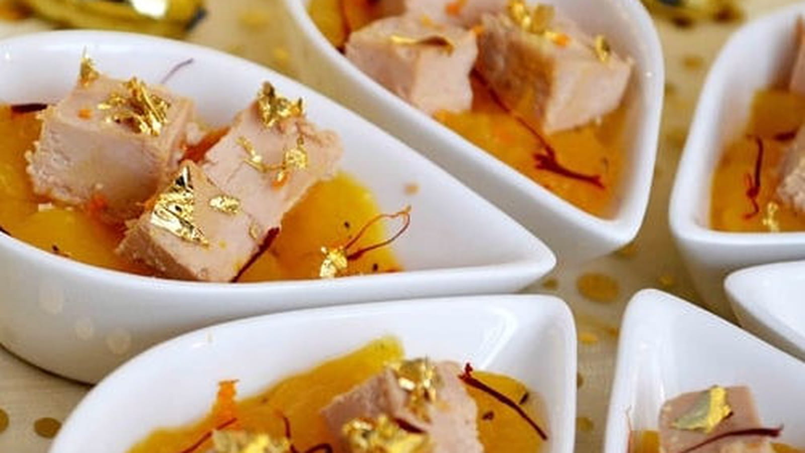 Foie gras et chutney de mangue au jus de clémentine