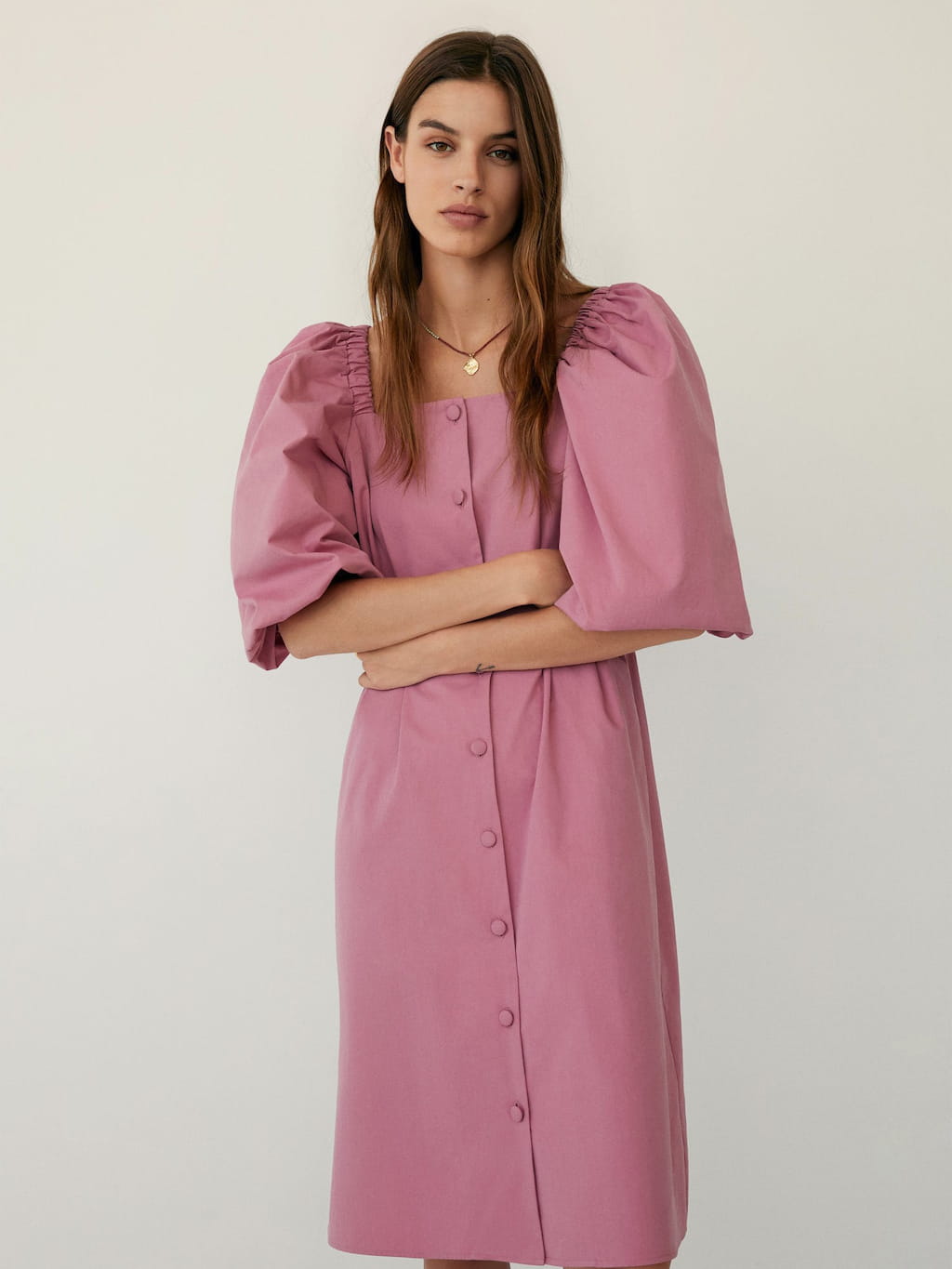 Robe en popeline de Mango