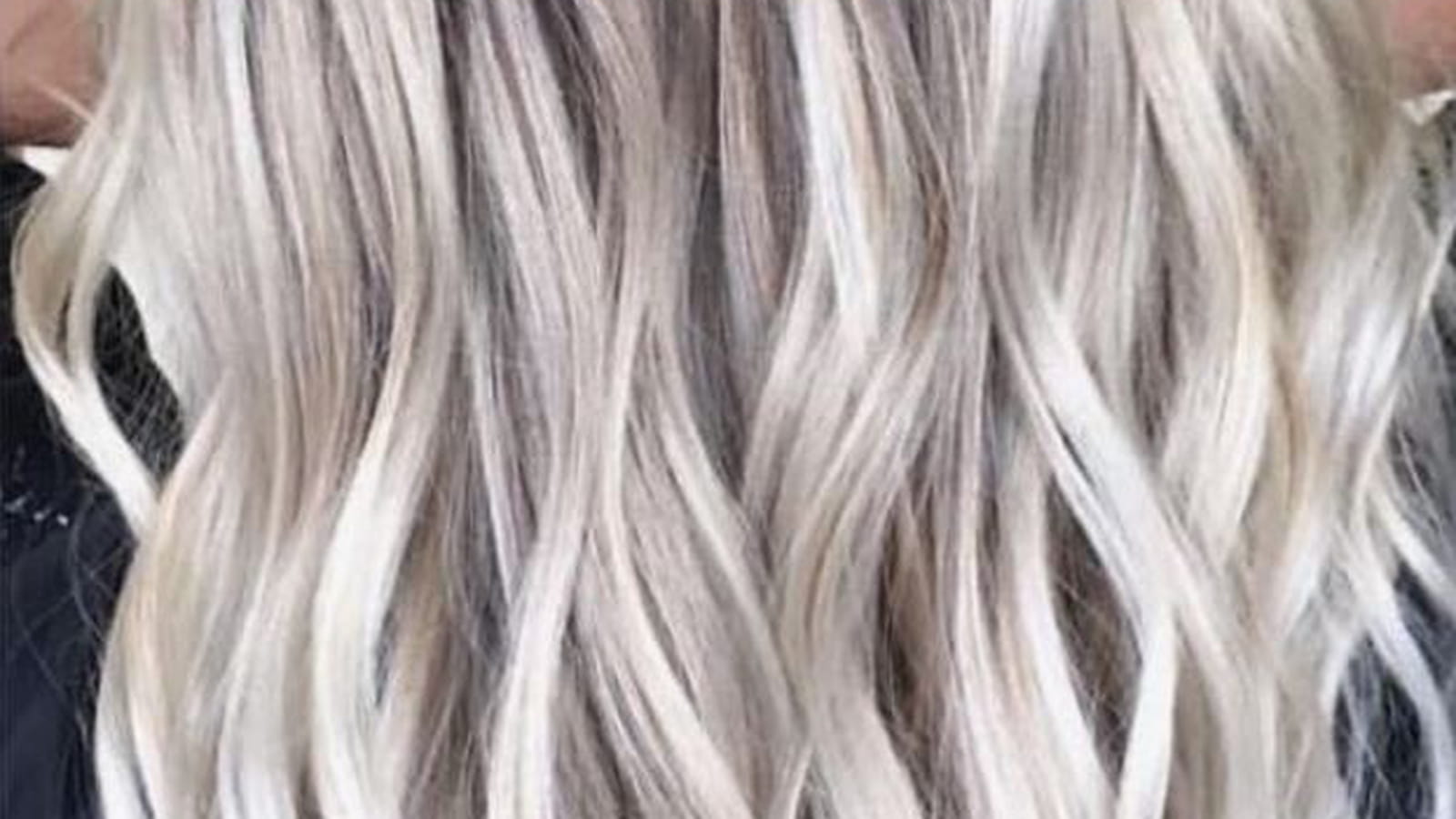 Balayage blond polaire