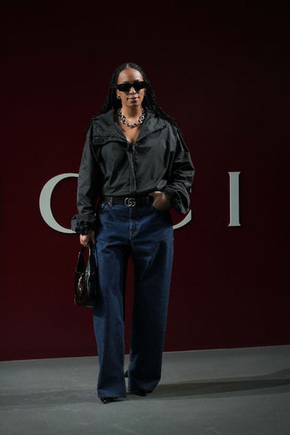 Solange Knowles en denim baggy