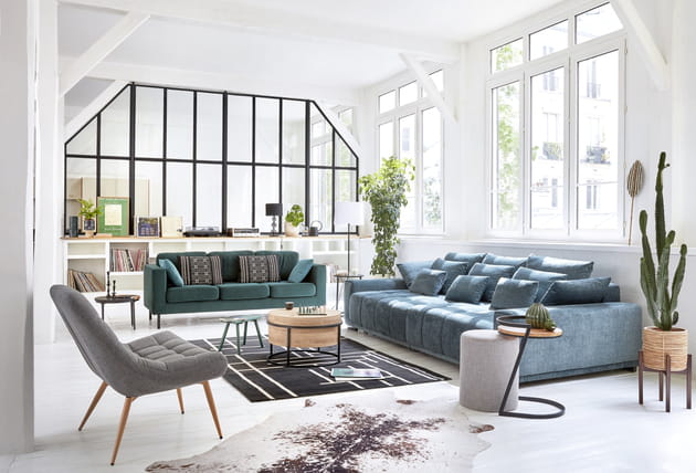 Un salon contemporain pour toute la famille