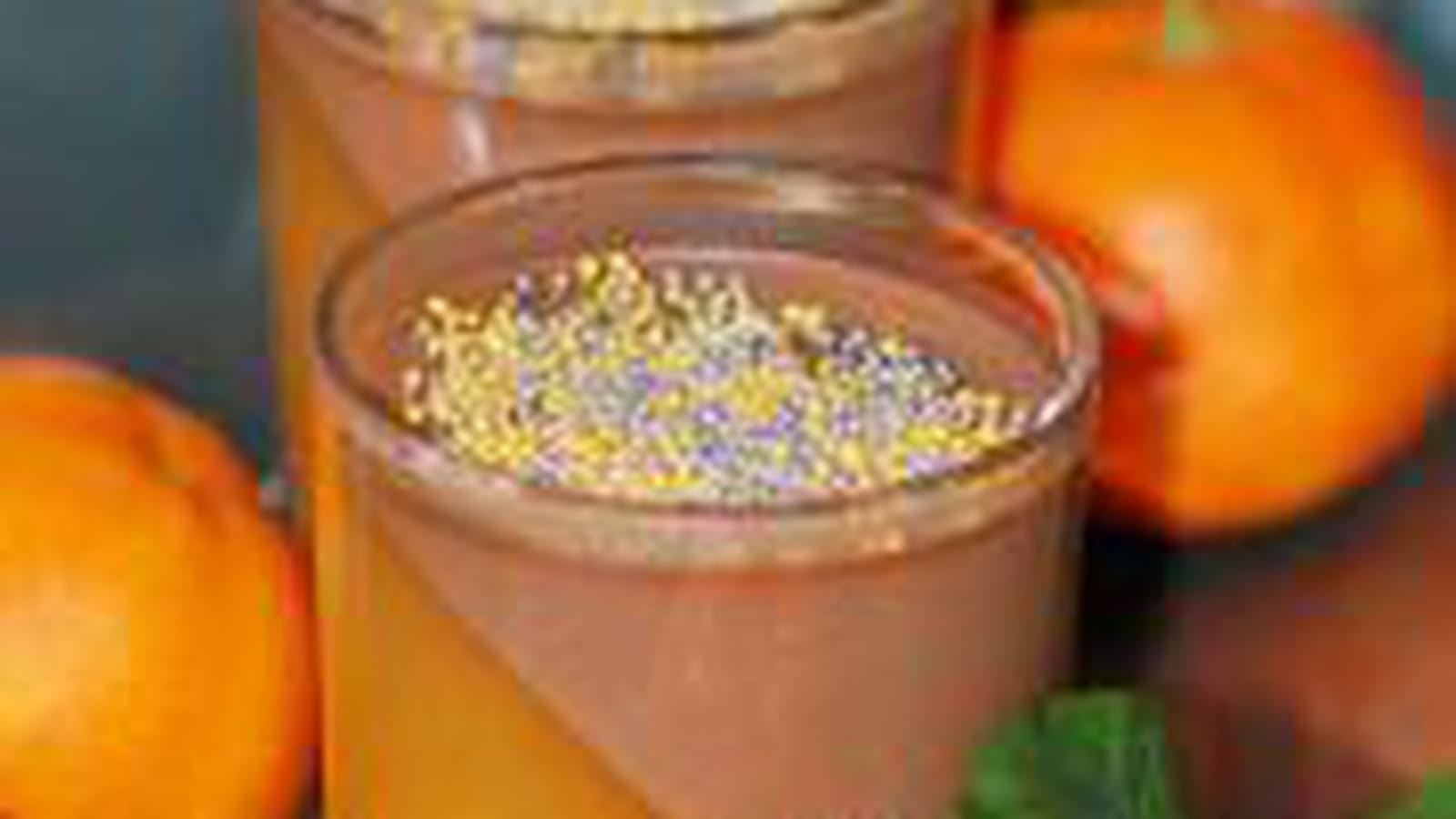 Verrine bicolores au chocolat et clémentine