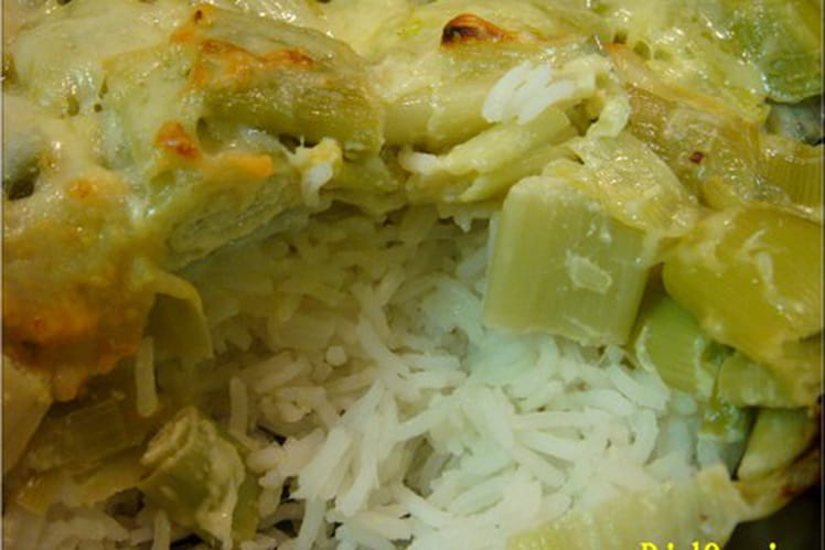 Riz à la fondue de poireaux-image
