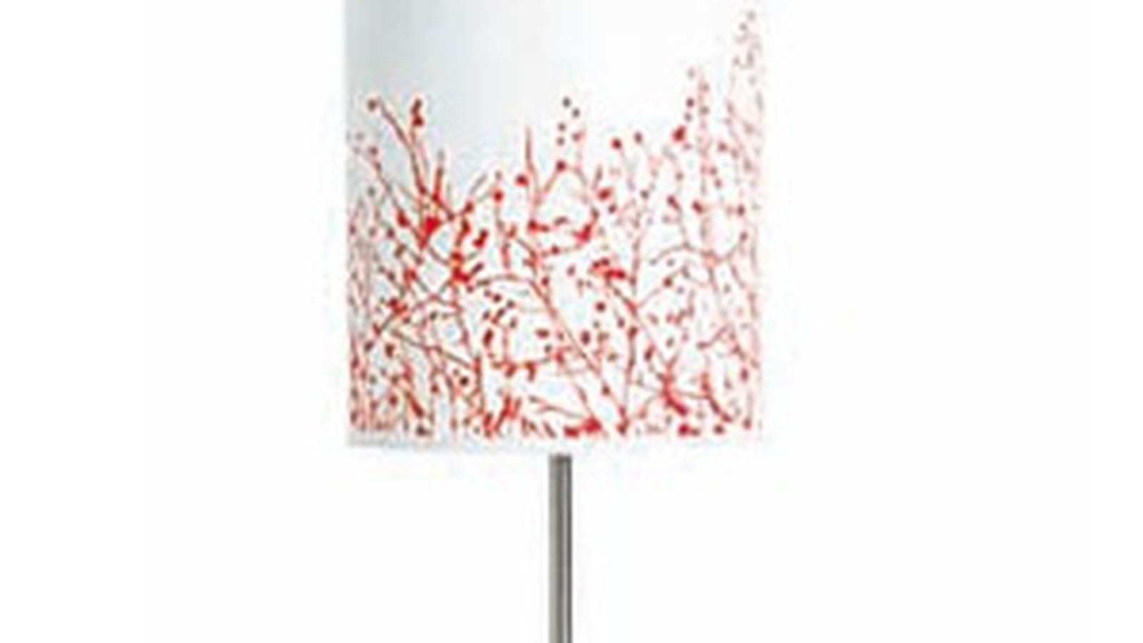 Lampe "Fleurs rouges" de Monoprix