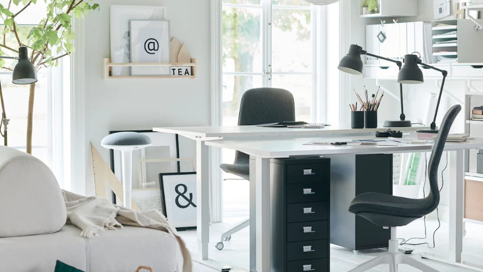 Un grand coin bureau