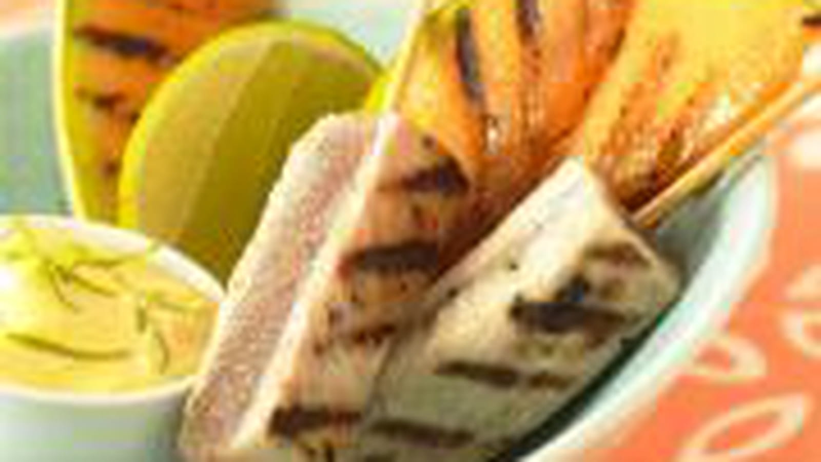 Melon et thon grillé à la plancha
