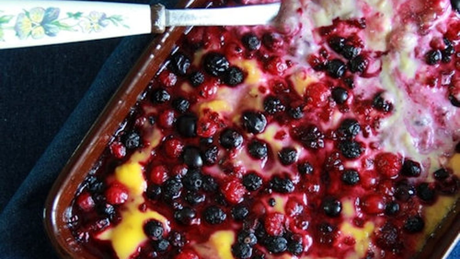 Crème brûlée aux fruits rouges
