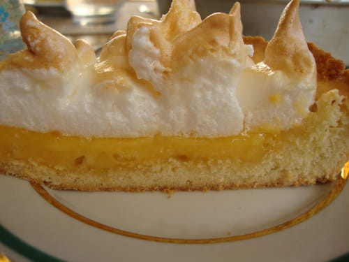 Tarte meringuée au pamplemousse