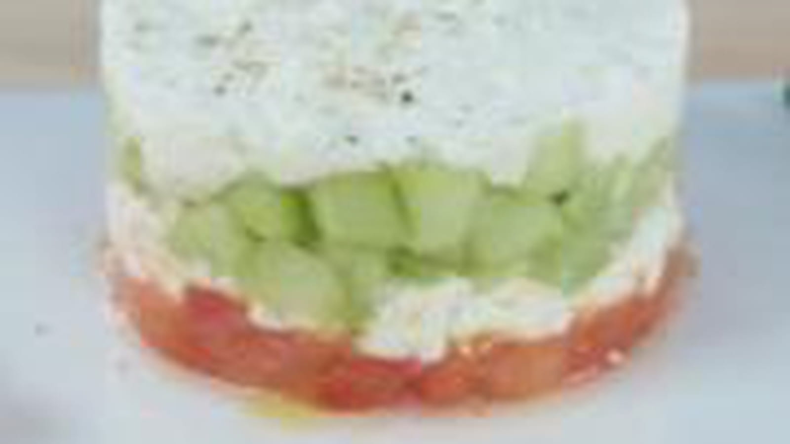 Tartare tomate, concombre, feta