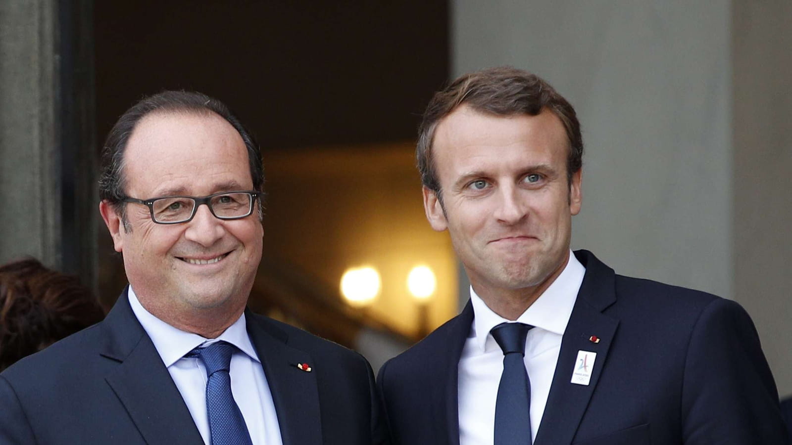 Emmanuel Macron et François Hollande