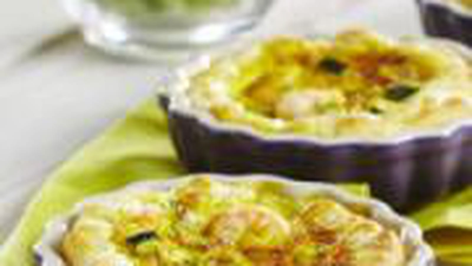Tartelettes crevettes curry et courgettes