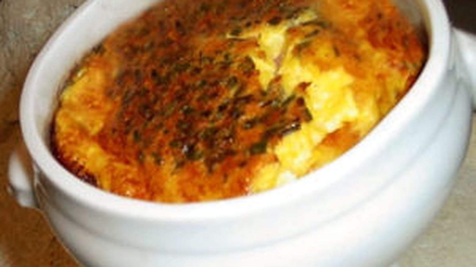 Petits flans au jambon