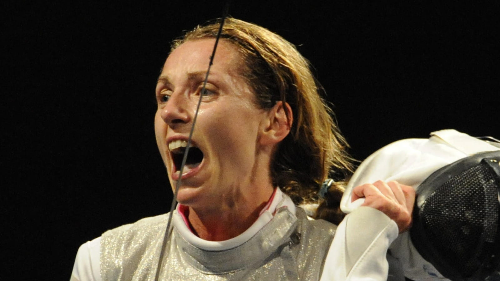 Valentina Vezzali aux Jeux olympiques de Pékin en 2008