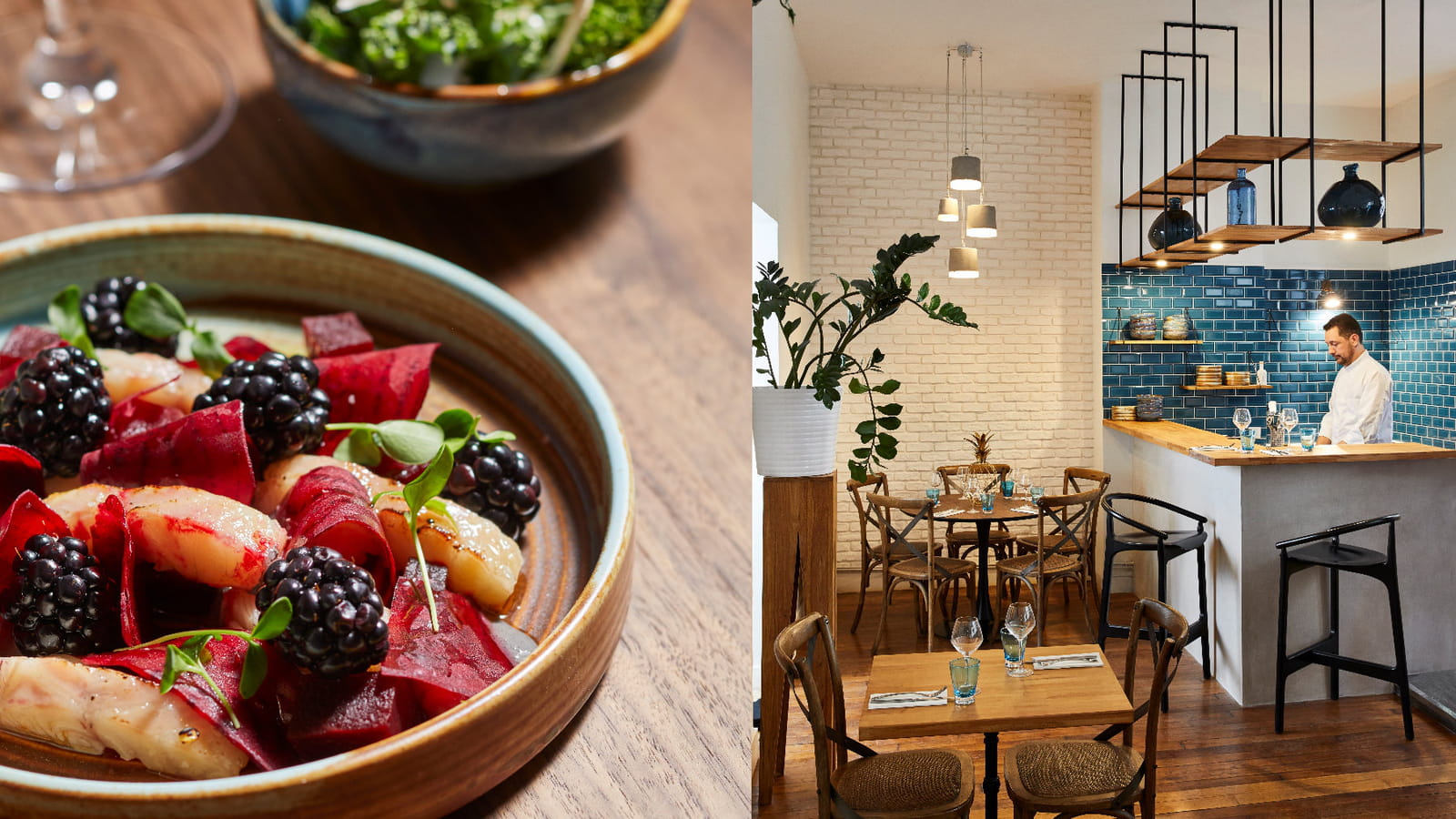 Les assiettes "brutes" du restaurant Raw Saint-Germain