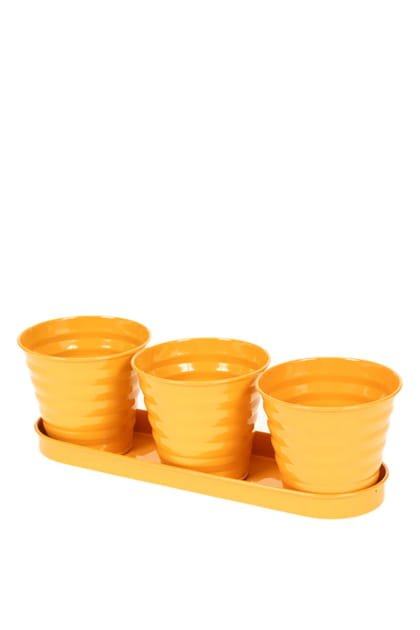Cache-pots jaune