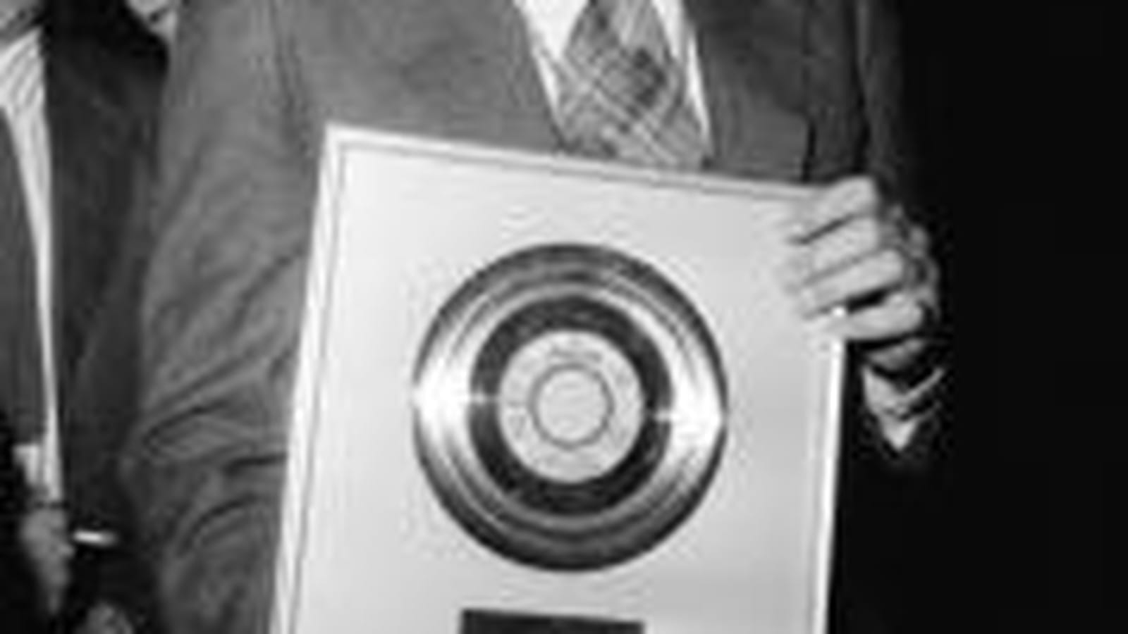 Johnny Hallyday disque d'or