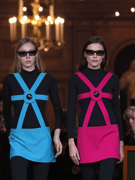 Défilé pour les 70 ans de création de Pierre Cardin en 2016